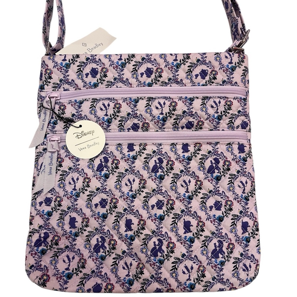 Disney Beauty and the Beast Vera Bradley Lavender Bag New with Tags - Picture 2 of 10